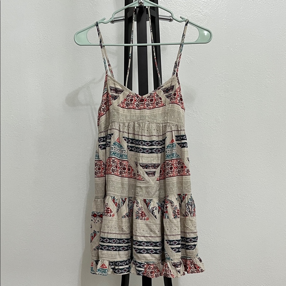 American Eagle Outfitters Floral Strappy Mini Dress